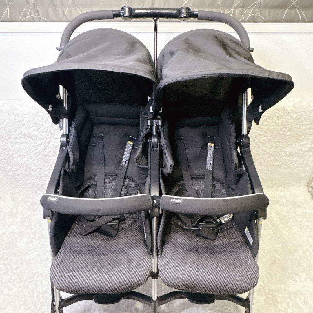 Combi コンビ ツインスピン GC 2人乗り ベビーカー 双子 姉妹 兄弟