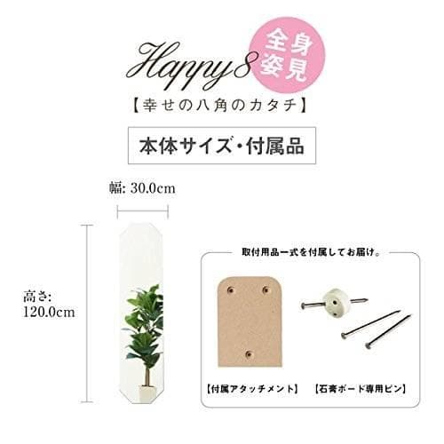 賃貸対応の貼れる姿見鏡、オシャレなデザイン