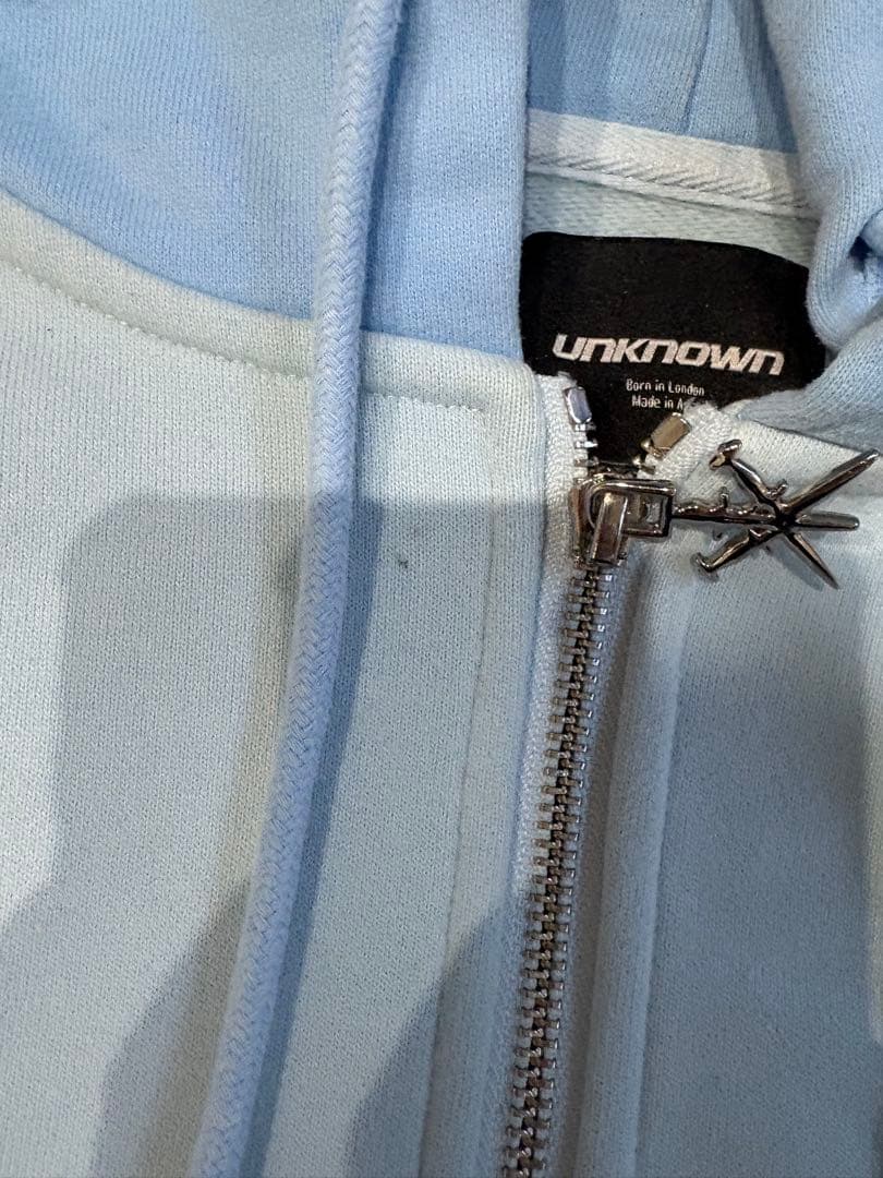 UNKNOWN LONDON 水色 青 パーカーセットアップ