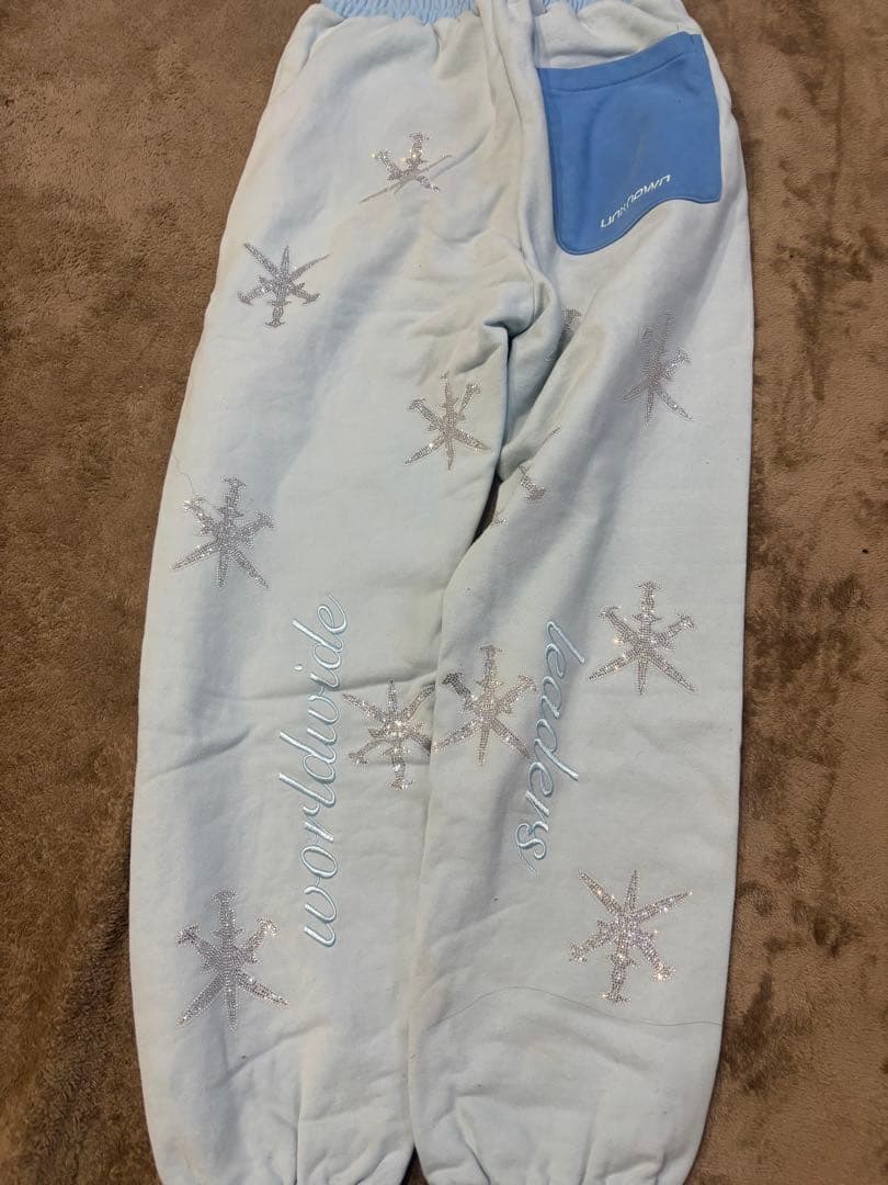 UNKNOWN LONDON 水色 青 パーカーセットアップ