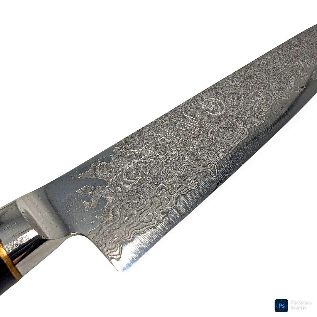 高村刃物製作所　打雲花漆　ペティ130mm