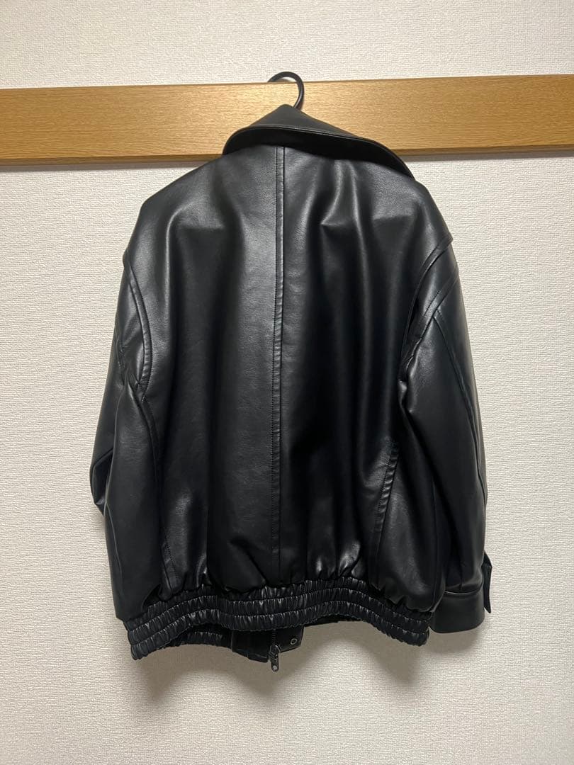 美品SLYブラックレザージャケット ボンバースタイル