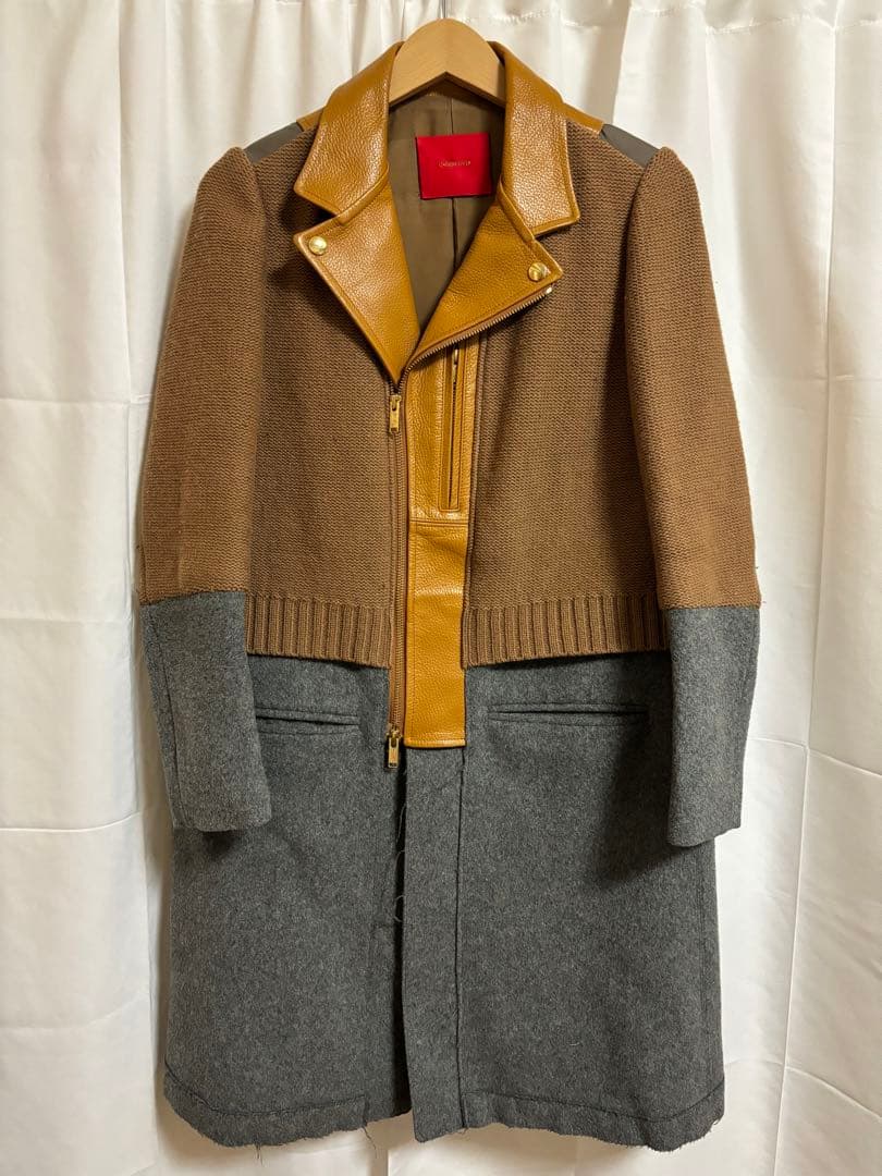 N*s様 アンダーカバー　ライダースダウンドッキングコート