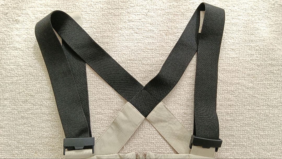 美品 unfudge アンファッジ PEEP BIB PANTS ベージュ