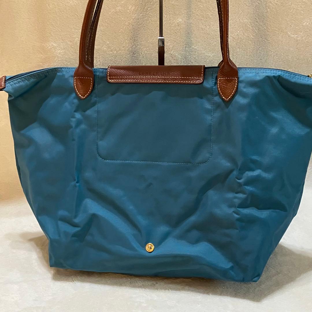 希少 ロンシャン プリアージュ エッフェル塔 トートバッグ L 肩掛け A4 青