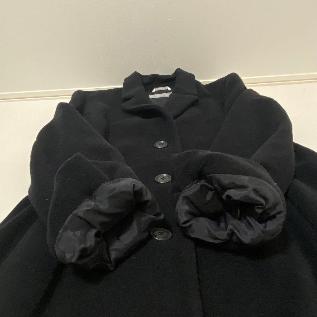 マックスマーラ　ロングコート　チェスターコート　LANAWOOL 42 3L 黒