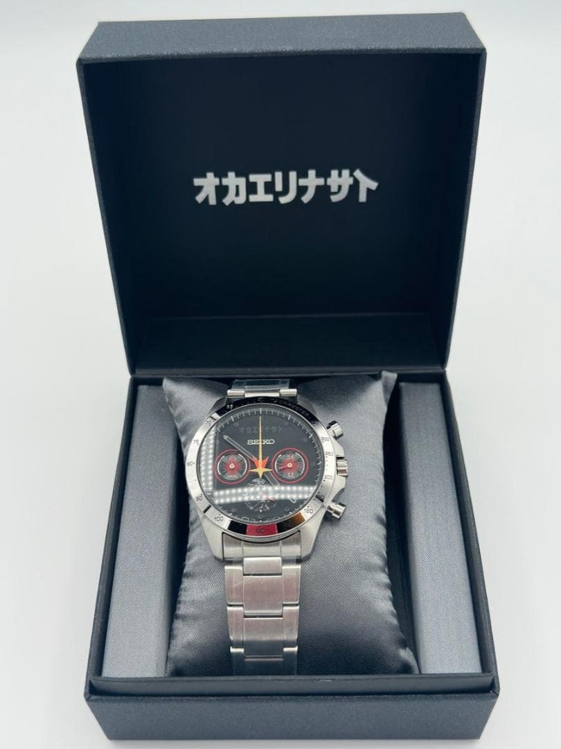 新品 トップをねらえ！限定300本 SEIKO クロノグラフ ブラック セイコー