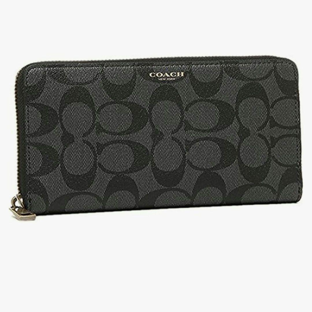 COACH コーチ ラウンドファスナー財布 アウトレットブリーカー シグネチャー