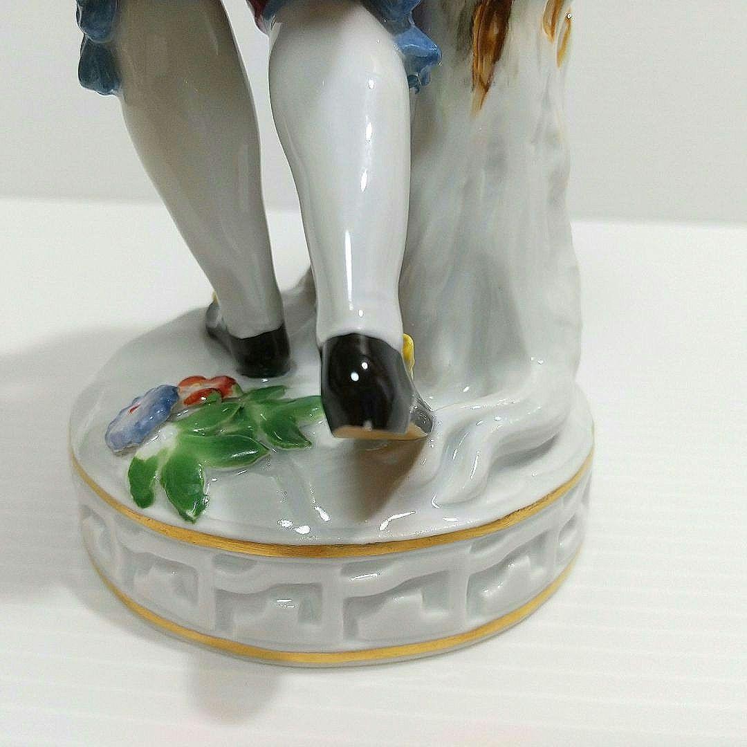 マイセン 鳥の巣を持つ少年 人形 フィギュリン 置物 meissen