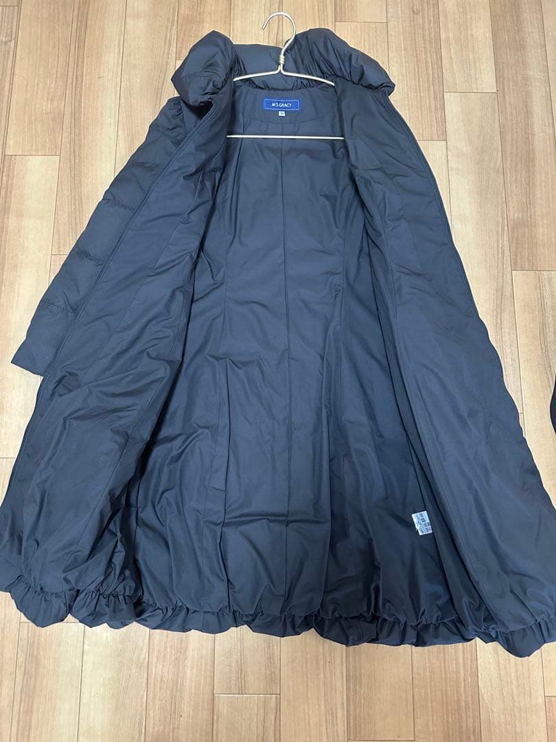 【極美品】エムズグレイシー ベルト ダウンジャケット コート ブラック 36