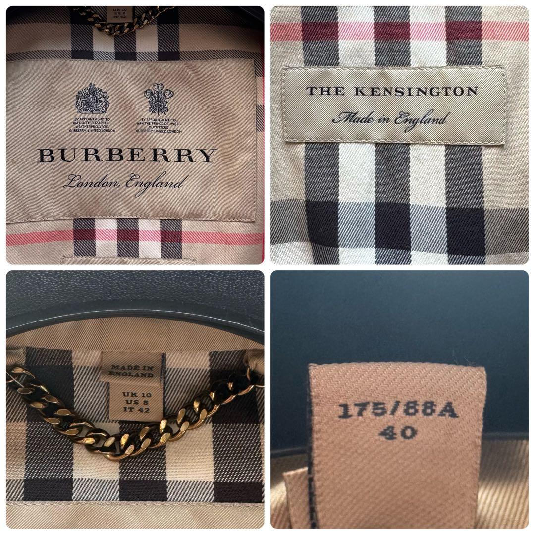 【美品】バーバリー　トレンチコート　ケンジントン　ノバチェック　ベルト