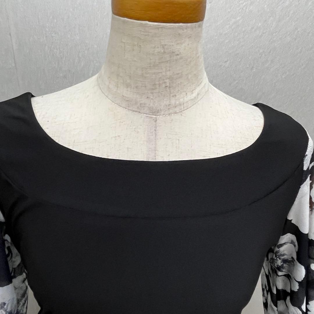 新品 社交ダンス セットアップ モノトーン花柄