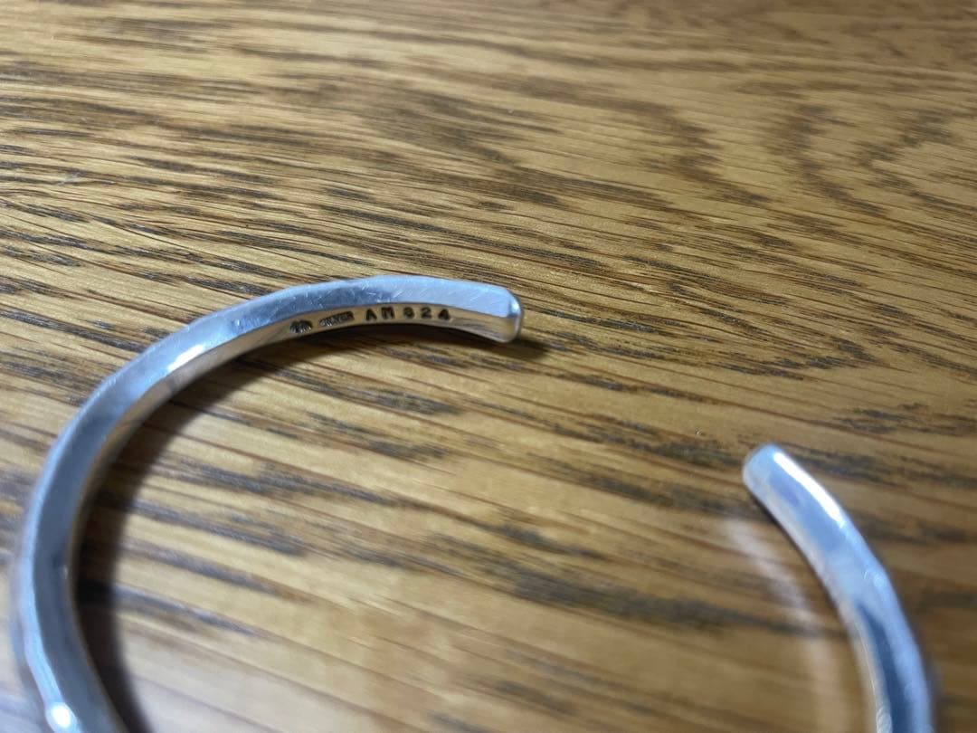 市松　シルバー6面バングル