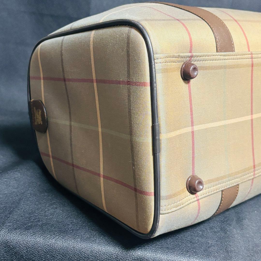 BURBERRYSバーバリー チェック柄 ボストンバッグ　ミニボストン