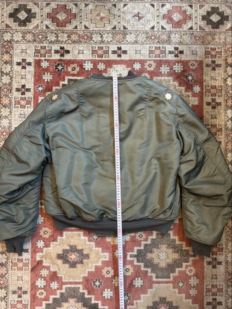 50s vintage USAF MA-1 黒タグ Large 階級章