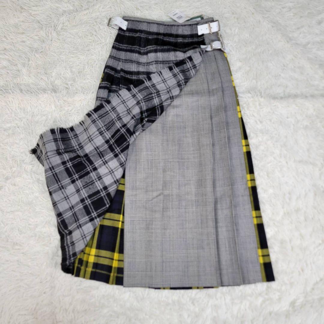 新品★オニールオブダブリン　フリークストア別注　チェック　ロングスカート　ウール