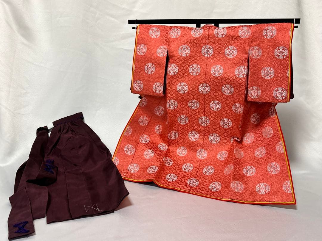 有職雛 高倉家 衣紋道 小袿 単 雛人形 ひな人形 衣装 着物 ドール用