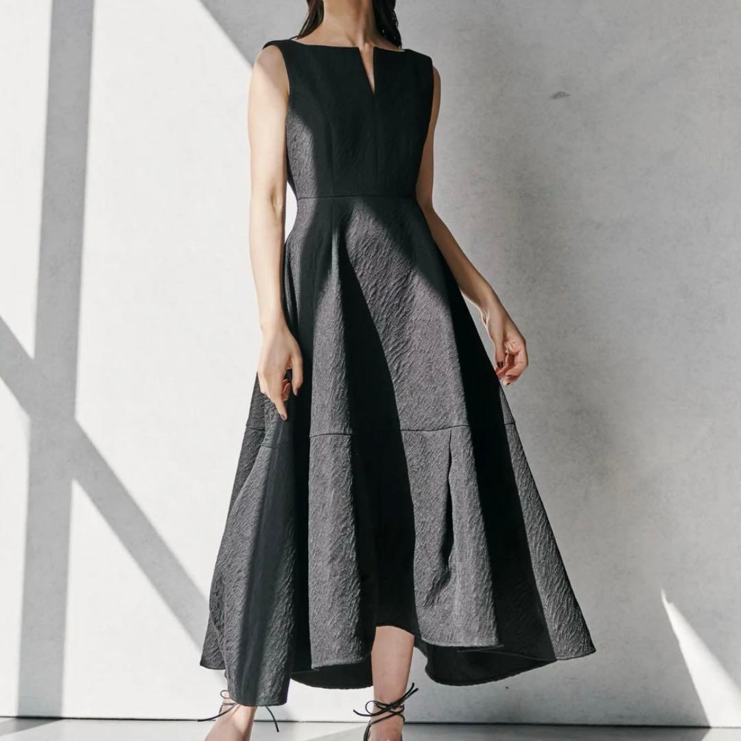 新品 L'AUBE BLANC Keyneck Jacquard Dress