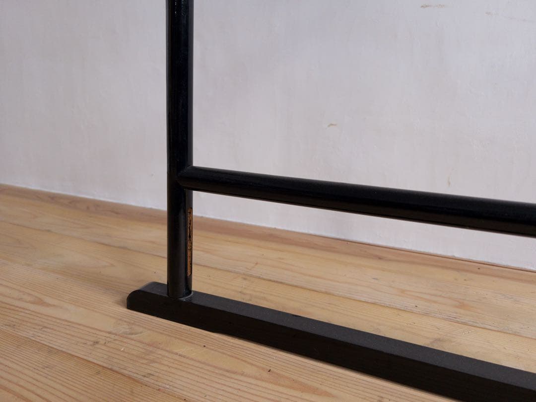 ハンガーラック　衣紋かけ　黒　パーテーション　古道具　アンティーク　ビンテージ