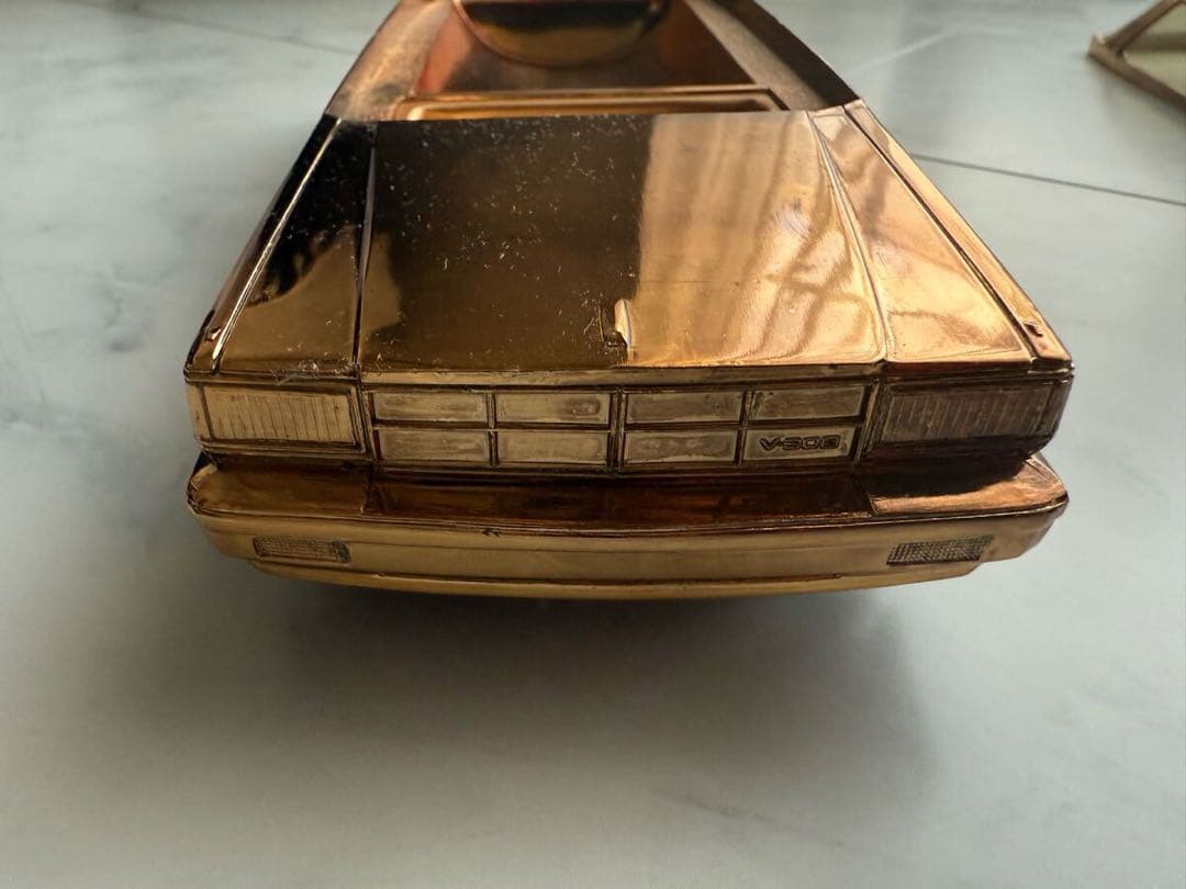 日産 セドリックY30金属製シガレットケース オルゴール 当時物！NISSAN