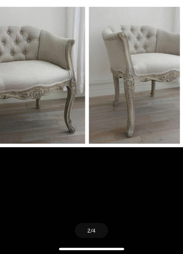 サラグレース フレンチリネン Classicソファチェア