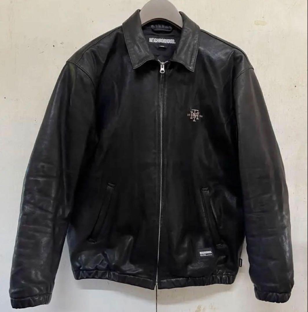 NEIGHBORHOOD ネイバーフッド L 黒 レザージャケット ゴートスキン