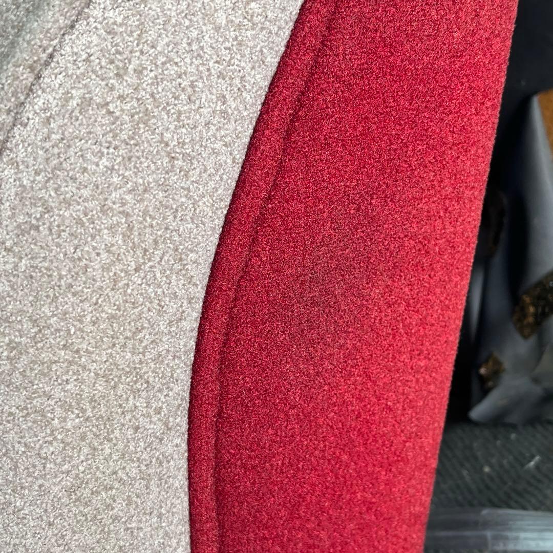 【アンティーク】ベロアストライプソファ 1人掛けソファ 昭和レトロ 古家具