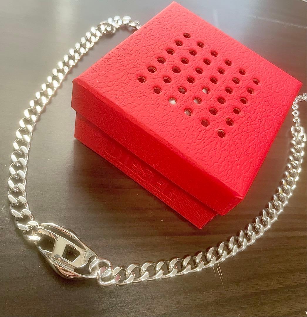 DIESEL シルバー ネックレス 50cm