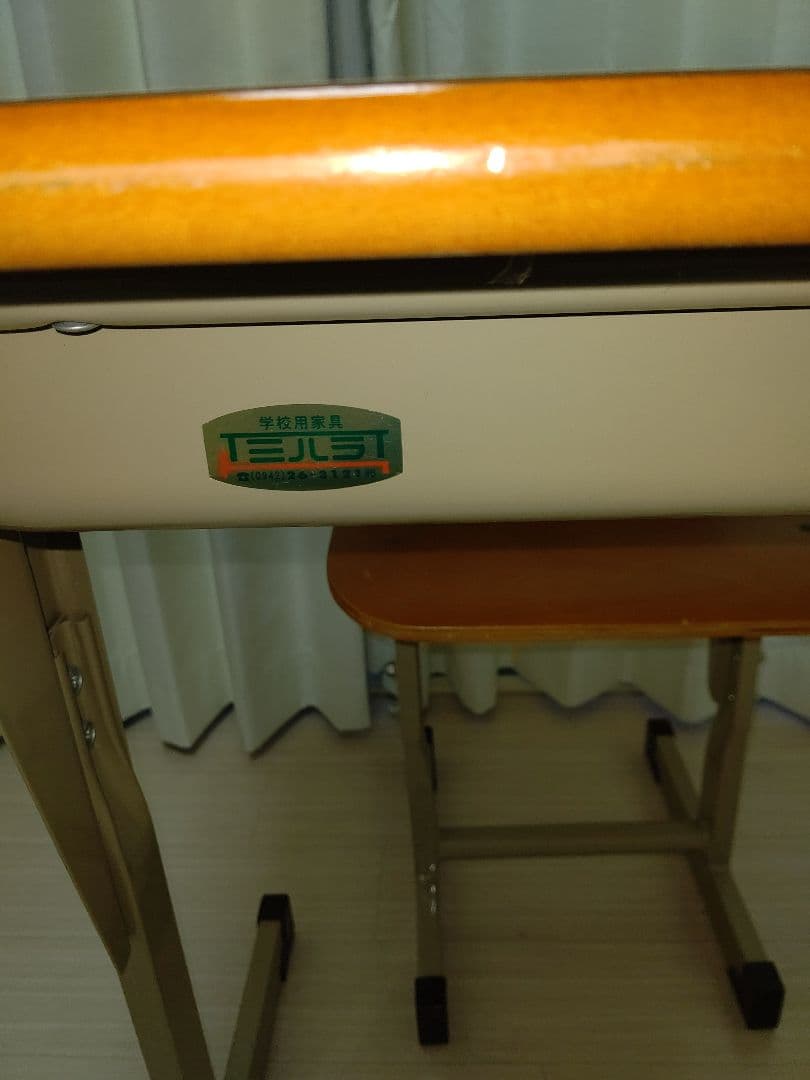【美品】ミハラ製　学習用可動式机椅子　学校机　学校椅子　学習机　学習椅子　値下げ