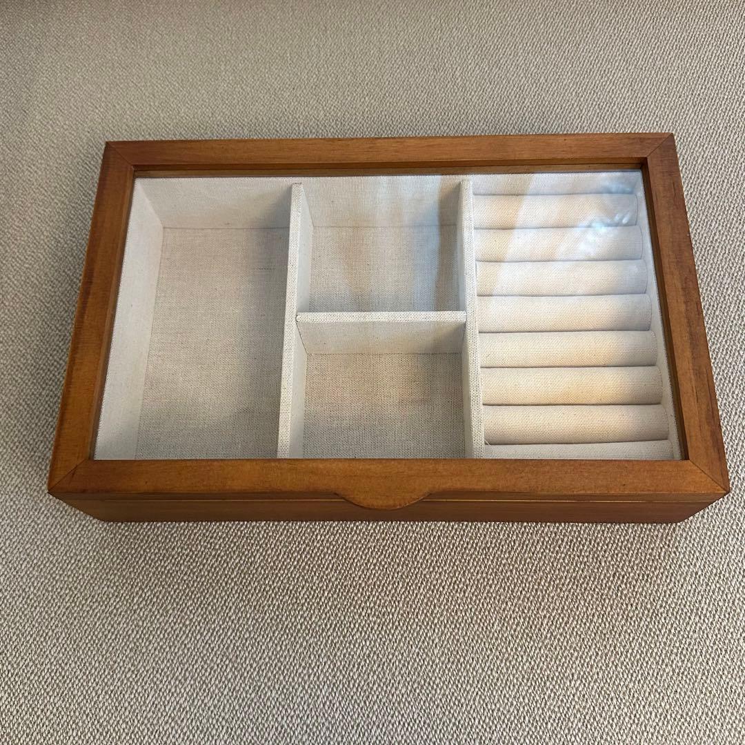 ZARA  ウッド製アクセサリーケース ブラウン