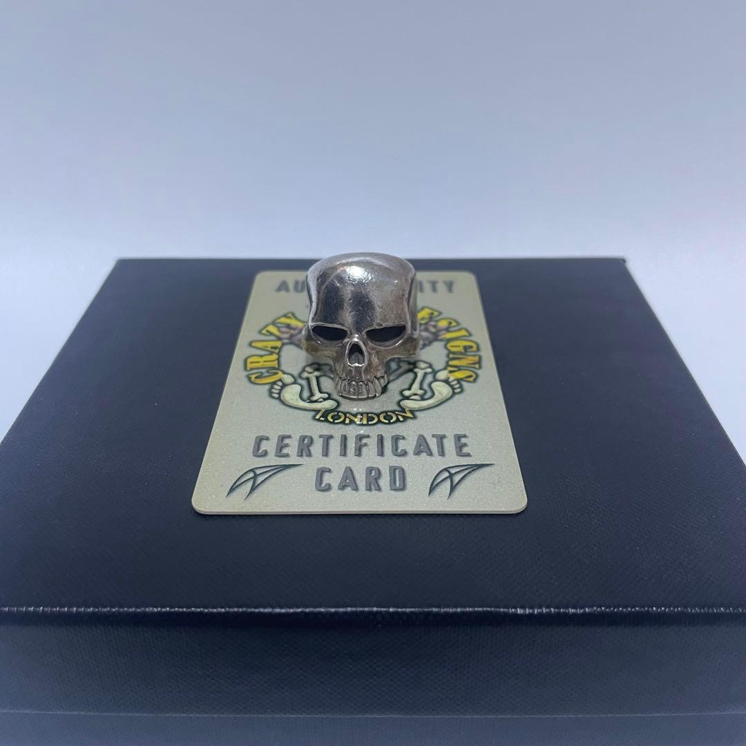 定価79640円 CRAZY PIG EVIL SKULL RING SMALL