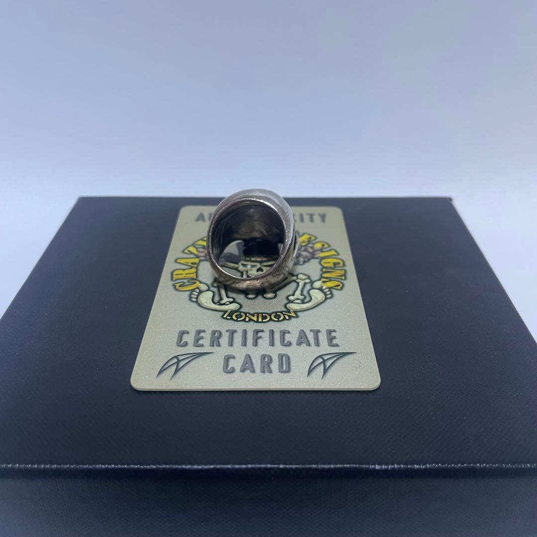 定価79640円 CRAZY PIG EVIL SKULL RING SMALL