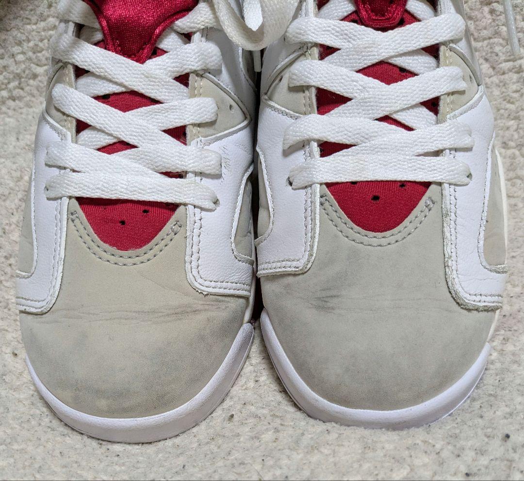 Air Jordan 6 ホワイト/レッド25cm