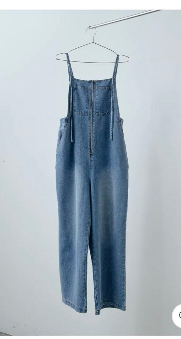 新品未使用/IAMALPHA デニムサロペット　ブルー　　オーバーオール　イアム