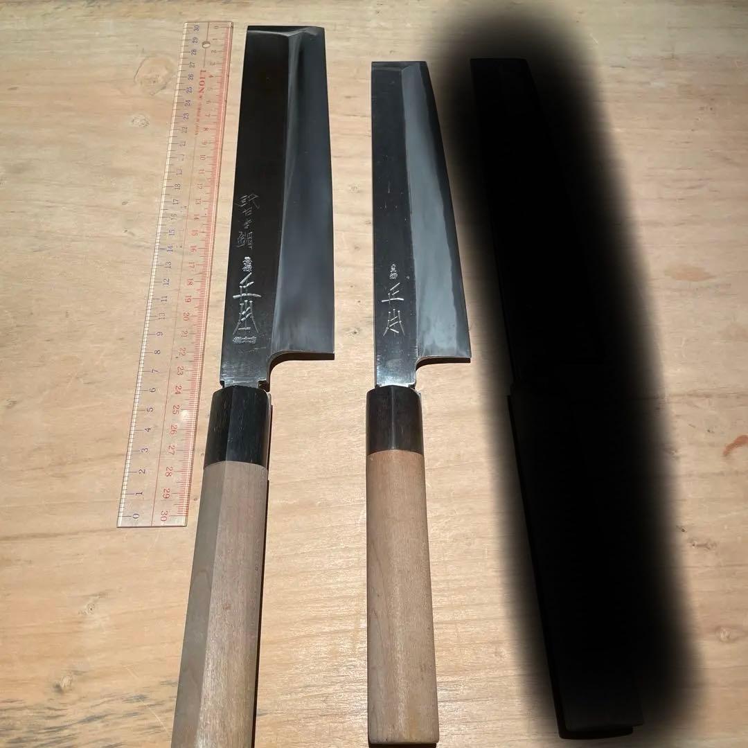 鋼製薄刃包丁3本セット