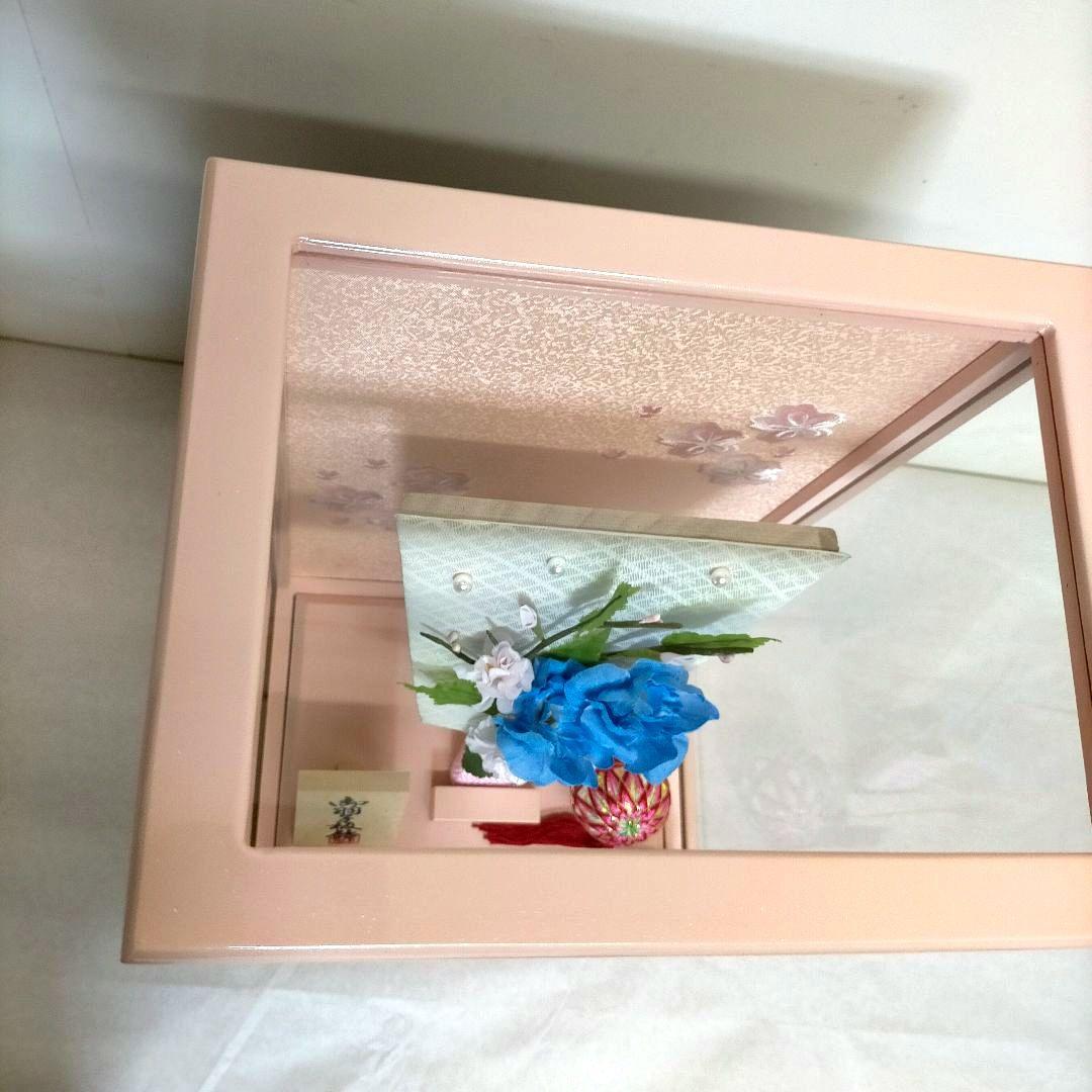 8号 羽子板 ピンク 桜 アクリルケース フラワー