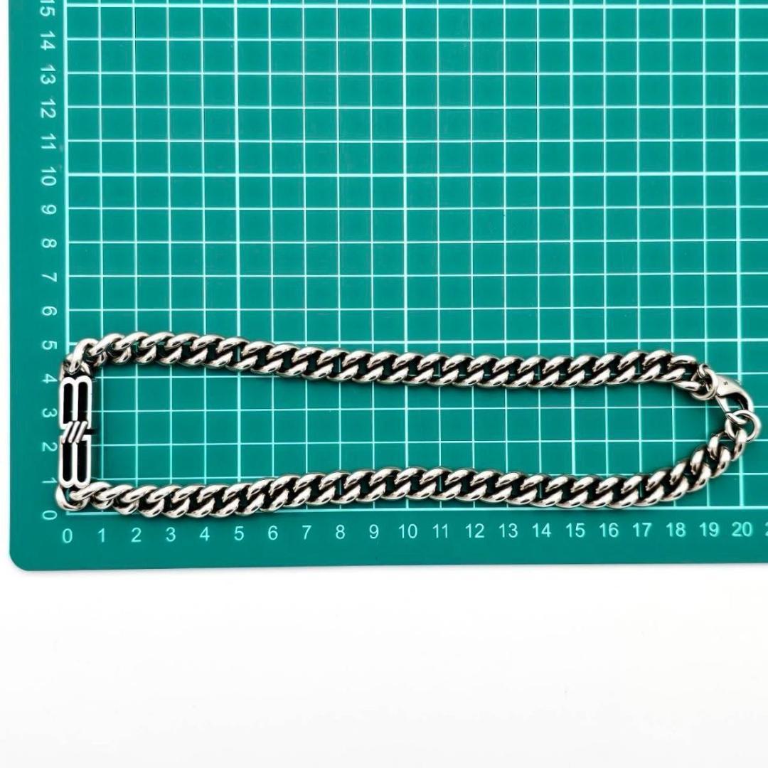 美品 BALENCIAGA バレンシアガ グルメットネックレス BB icon.