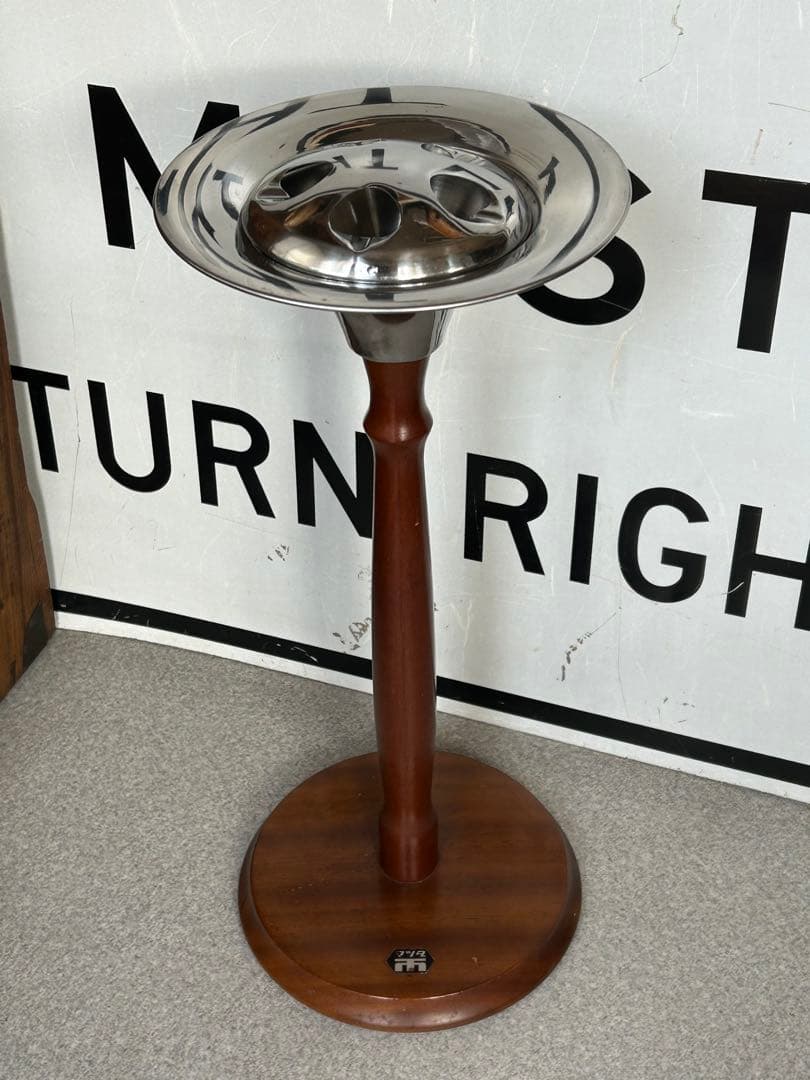 昭和レトロ　モダン　松田家具　木製灰皿　スタンド　ミッドセンチュリー　マツダ