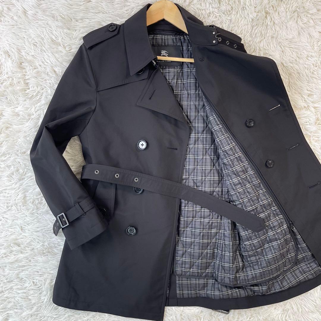 未使用級✨バーバリーブラックレーベル ステンカラーコート ライナー キルティング