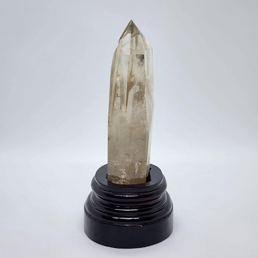 ファントム入りスモーキークォーツ ツインタワー 大型16cm 天然石 原石