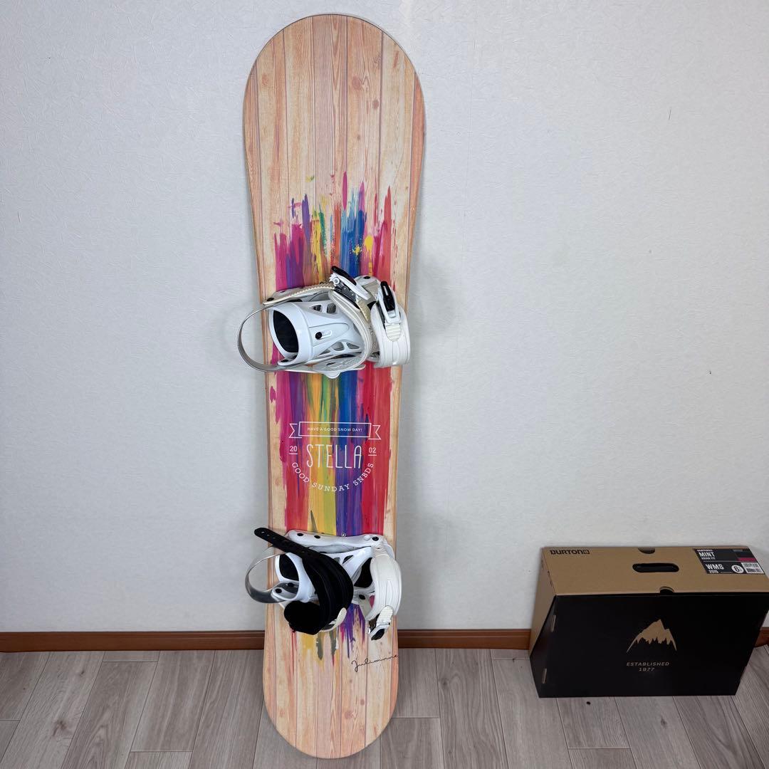 STELLA レディース スノーボード 140cm 三点セット