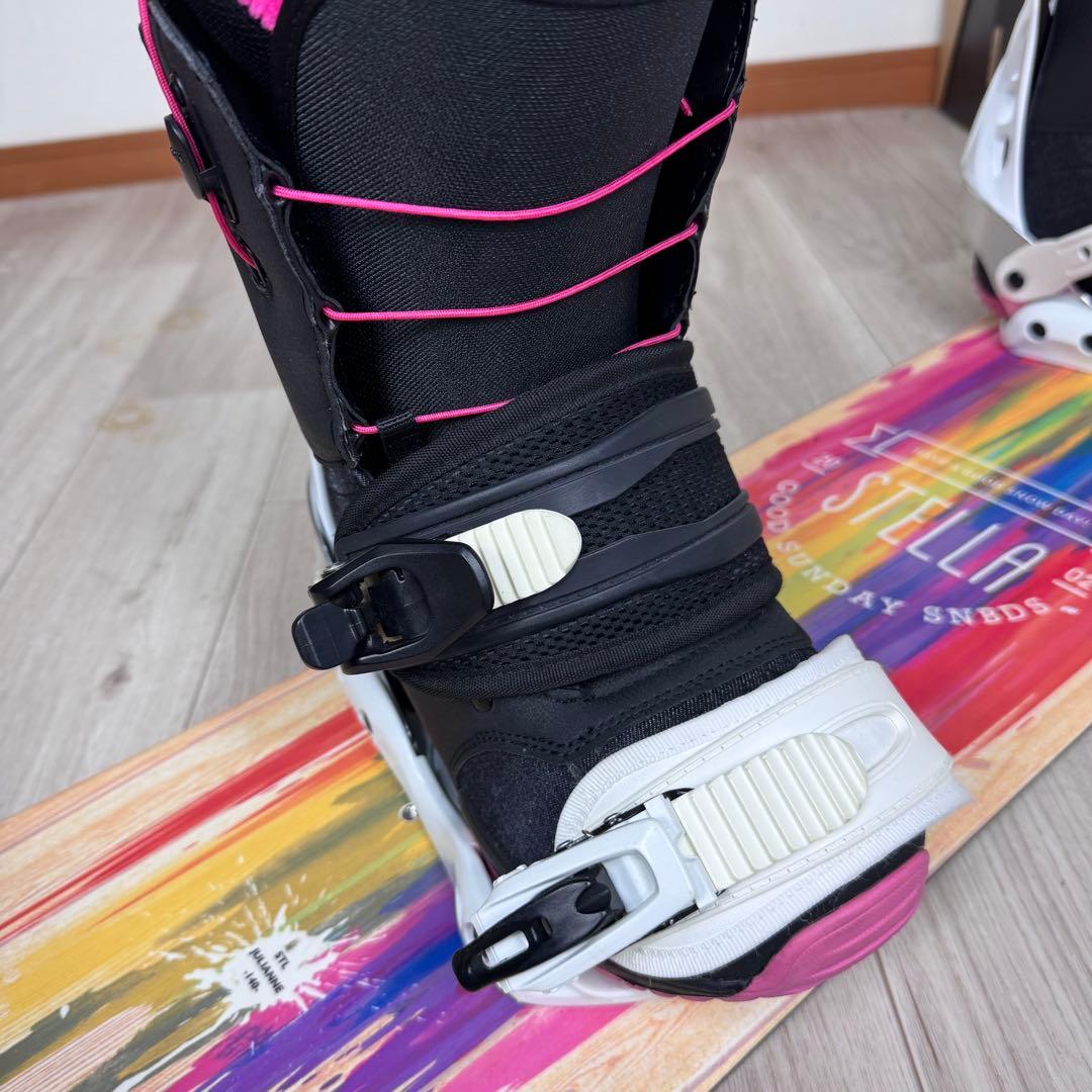 STELLA レディース スノーボード 140cm 三点セット