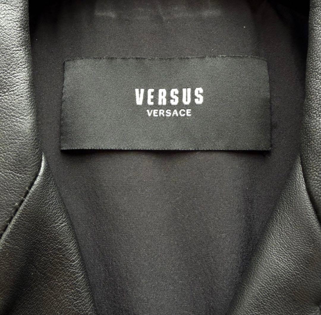 MSR 極美品✨ヴェルサーチ ダブルライダースジャケット46