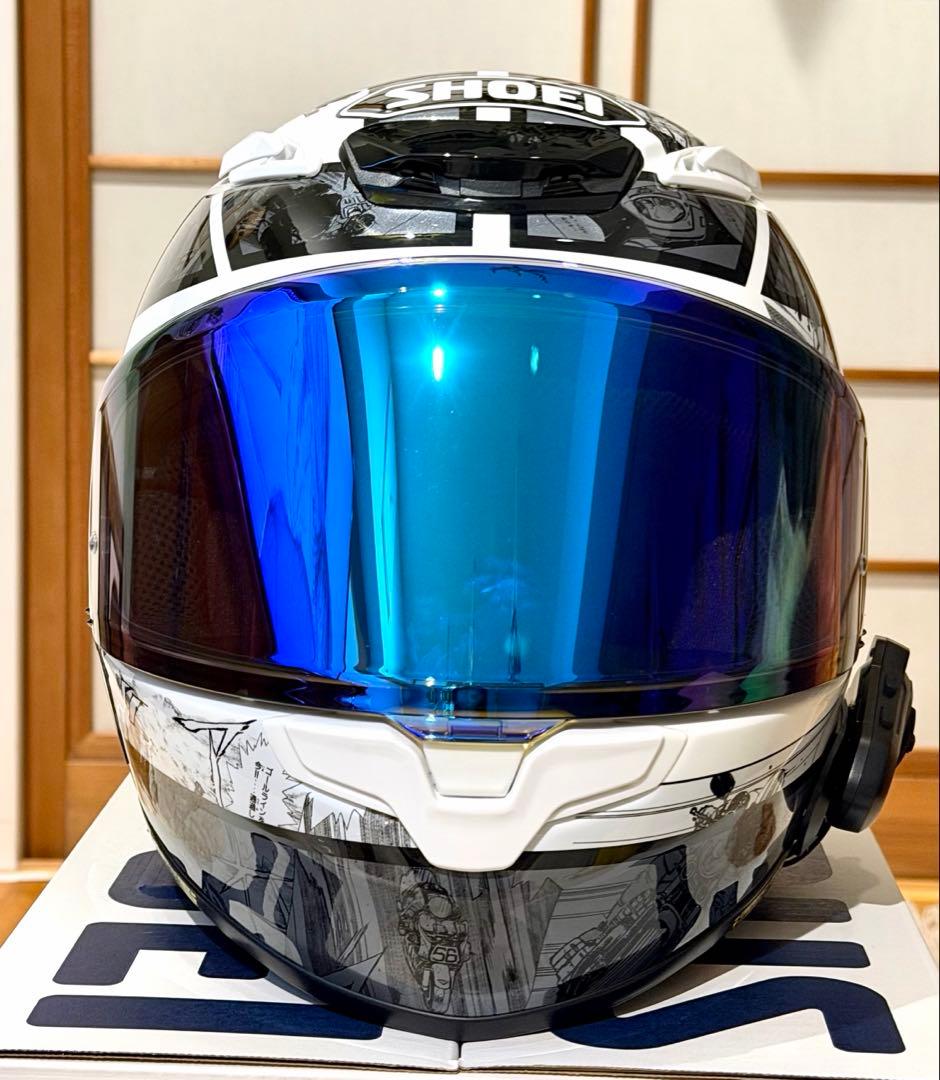 【極美品】SHOEI Z-8 バリバリ伝説 Lサイズ　ミラーシールド、インカム