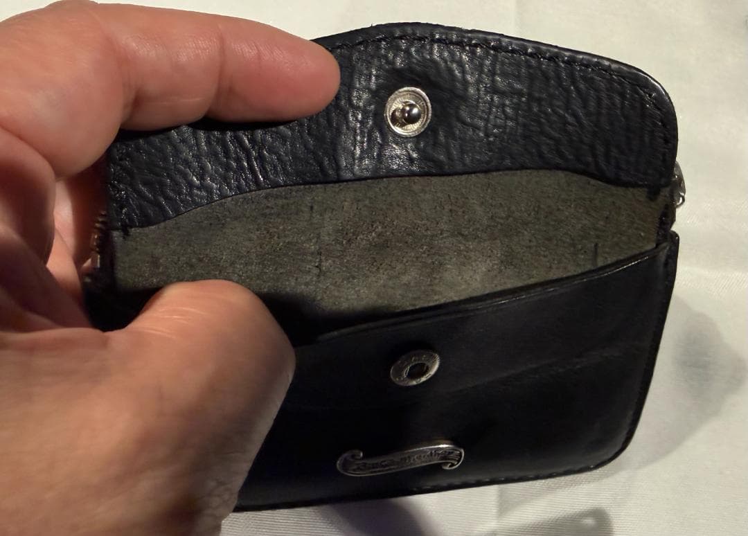 希少 Bill Wall Leather コンパクト レザー ジップ ウォレット