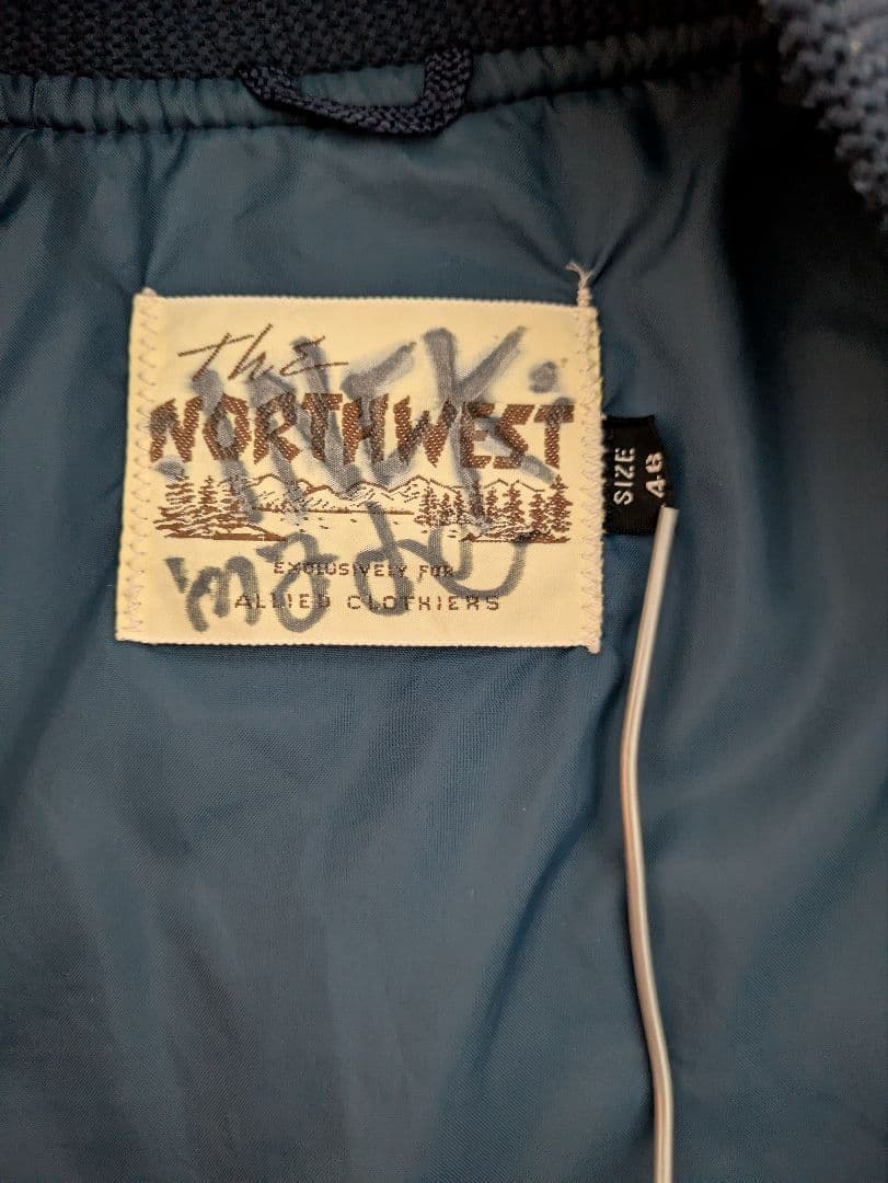 ダービージャケット　THRASHER サイズ48 ネイビー