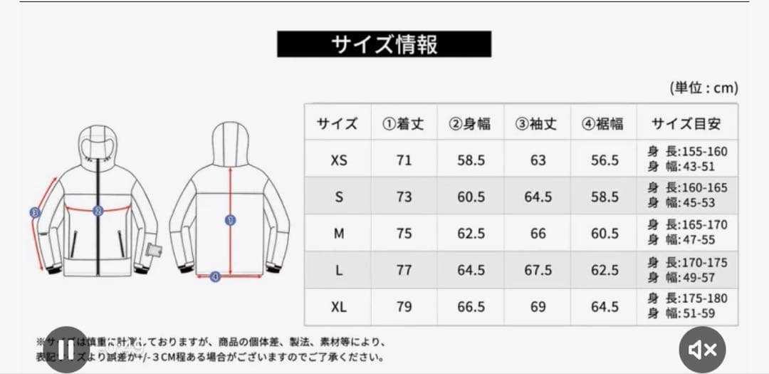 スノーボードウェア　メンズ　上下セット