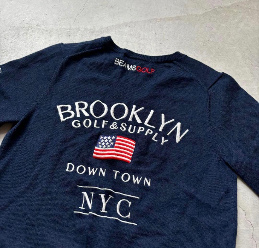 BEAMS GOLF ビームスゴルフ パープルレーベル 長袖ニットセーター S