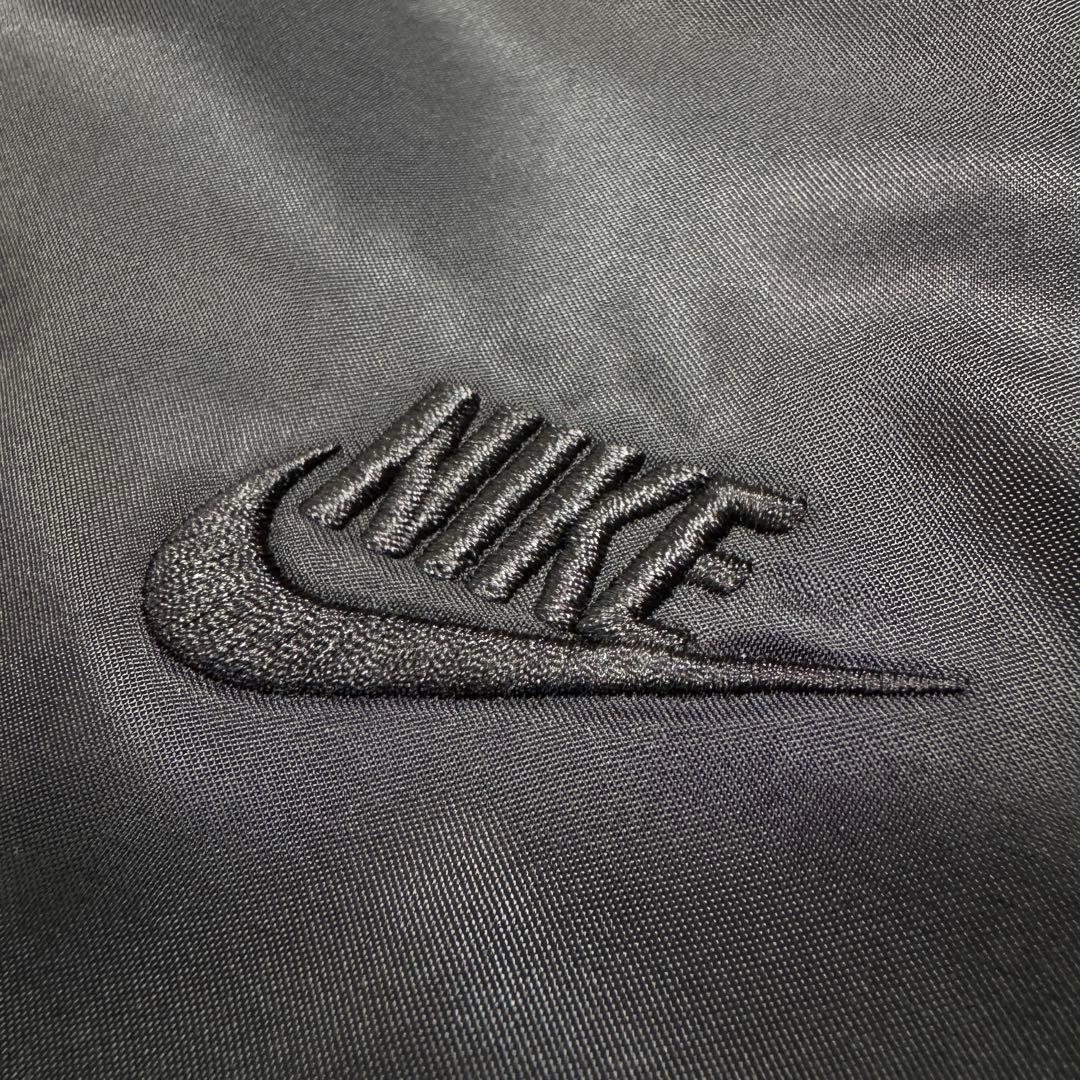 ナイキ バックロゴサテンスタジャン ボンバージャケット ナイロンブルゾン L