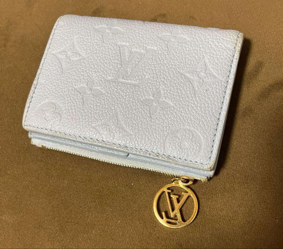 み*様 激レア ルイヴィトン アンプラント ポルトフォイユ リサ 水色 折財布